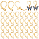 PandaHall Elite 50Pcs Brass Leverback Earring Findings KK-PH0006-08-1