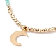 Conjunto de collares con colgante de estrella y luna para mujeres adolescentes NJEW-JN03738-03-9