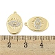 Латунные микропаве прозрачные подвески с фианитом KK-S386-10G-3