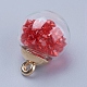 Ciondoli palla di vetro X-GLAA-K024-02-3