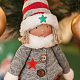 Superfindings 120 piezas 12 estilo estrella de Navidad tela no tejida accesorios de adorno DIY-FH0005-71-7