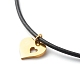 Ensemble de colliers pendentif amour et coeur pour la saint valentin NJEW-JN03653-8