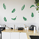 SUPERDANT Tropical Plant Wall Decals Green Plants Wall Stickers Palm Leaves Mural Art Decor Window Cling Decals for Bedroom Living Room Bedroom Tropical Theme Party Decoration DIY-WH0377-059-3