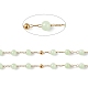 Chaîne de perles rondes en jade naturel teint CHS-C006-01E-2