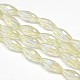 Electroplate Crystal Glass Rice Beads Strands EGLA-F044-A04-2