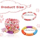8pcs 8 Stil Liebeswort Fimo Heishi Perlen Stretch Armbänder Set für Teen Mädchen Frauen BJEW-SZ0001-79-2