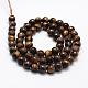 Faceted Natural Tiger Eye Beads Strands G-F364-04-6mm-2