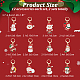 NBEADS 24 Pcs Christmas Theme Stitch Markers HJEW-PH01810-2