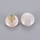 Perlas naturales abalorios de agua dulce cultivadas PEAR-E012-A03-1