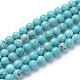 Synthétiques verts perles turquoise brins G-T055-10mm-12-1-1