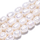 Fili di perle di perle d'acqua dolce coltivate naturali PEAR-N012-11A-4