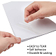 Benecreat 14 Blatt a4 transparente glänzende Schablonenblätter wasserdicht glänzende selbstklebende PVC-Filmetikettenaufkleber für Laserdrucker Büromaterial AJEW-BC0005-66-2