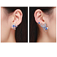 Brass Stud Earrings EJEW-FF0011-07-2