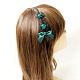 Bowknot & fleurs fer des bandes de cheveux bijoux X-OHAR-N0006-027-1