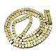 Electroplate Non-magnetic Synthetic Hematite Beads Strands X-G-S352-40-2