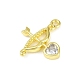 Подвески из латуни с прозрачным фианитом KK-L238-11G-2