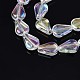 Chapelets de perles en verre électroplaqué EGLA-S188-15-B04-2