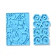 Exercising Women Shaped Straw Topper Silicone Mold Sets DIY-L067-I02-2