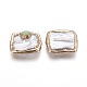 Perlas naturales perlas keshi perlas barrocas PEAR-F010-09G-2