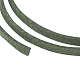 3x1.5mm Olive Flat Faux Suede Cord X-LW-R003-14-3