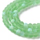 Chapelets de perles en verre imitation jade EGLA-A034-T3mm-MB09-4