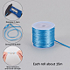 PandaHall 30 Color 1.5mm Rattail Satin Nylon Trim Silk Cord for Chinese Knot NWIR-PH0001-41-2