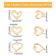 UNICRAFTALE about 180pcs 4 Sizes Hollow Heart Charms 2 Colors Stainless Steel Charms Love Shape Charms for Jewelry Making 7~11mm STAS-UN0031-55-5