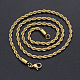 Collares de cadena de cuerda de 304 acero inoxidable NJEW-T012-03-66-G-2