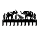 Superdant wandhaken schlüsselhalter elefant dekorhaken rack kleiderbügel edelstahlhaken wandmontage dekorativ mit 10 haken für schlüsselhaken hüte metallhaken HJEW-WH0018-043-1