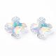 Electroplated Glass Charms EGLA-N006-013D-2