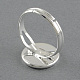 Adjustable Brass Pad Ring Settings MAK-S016-16mm-JN001S-2