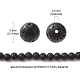 Natural Lava Rock Round Beads Strands G-YW0002-08-4