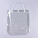 Bolsa de regalo de plástico PVC transparente para el día de San Valentín con asa ABAG-WH0005-22-1