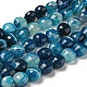 Brins de perles d'agate à bandes naturelles G-K351-A11-02-1