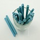 Tubes sans trou bleu ciel décoration nail art en pâte polymère X-F013I041-1
