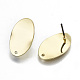 Accessoires de boucles d'oreilles en fer plaqué rack IFIN-N008-001-RS-2