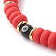 Ensembles de bracelets extensibles en perles d'argile polymère faites à la main BJEW-JB06559-12