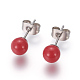 (vente d'usine de fêtes de bijoux) 304 boucles d'oreilles en acier inoxydable et colliers pendentifs ensembles de bijoux SJEW-L135-02A-01-5