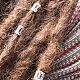 Pandahall Elite 350 Stk. 7 Farben Haarschlauch Perlen Dreadlocks Perlen Haar Flechten Schmuck Haardekoration Zubehör ALUM-PH0003-02-5