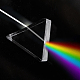 Superfindings 4 taille laboratoires prismes acryliques équilatéraux prisme équilatéral triangulaire angles de 60 degrés prisme équilatéral prisme de photographie clair pour l'enseignement de la physique du spectre lumineux DJEW-FH0001-13-5