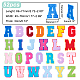 Nbeads 52 pcs chenille alphabet fer sur patchs DIY-WH0308-183-2