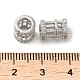 Gestell Messing Zirkonia europäischen Perlen KK-K349-05P-3