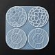 Плоские круглые силиконовые Молды для коврика с водяной рябью DIY-L065-03-2