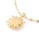 Ожерелье с подвеской в виде солнца из кубического циркония для женщин X-NJEW-F292-04G-3