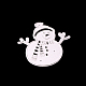 雪だるまのフレームの金属切断ダイスステンシル  DIYスクラップブッキング/フォトアルバム用  装飾的なエンボス印刷紙のカード  つや消しプラチナ  7x6.5cm DIY-WH0050-13-1