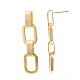 Brass Cable Chain Tassel Earrings KK-S356-352-NF-2
