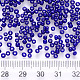 8/0ベーキングペイントガラスラウンドシードビーズ  ブルー  3~3.5x2mm  穴：1~1.2mm  約10000個/ポンド SEED-S036-01B-07-3