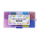 Spray Painted Transparent Crackle Glass Beads Strands CCG-X0002-B-4