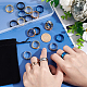UNICRAFTALE 20pcs 5 Colors Blank Core Ring Size 7 Stainless Steel Grooved Finger Ring for Inlay Round Empty Ring Blanks with Velvet Pouches for Jewelry Making STAS-UN0040-17-2