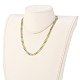 Brass Enamel Cobs Chains Jewelry Sets SJEW-JS01143-5